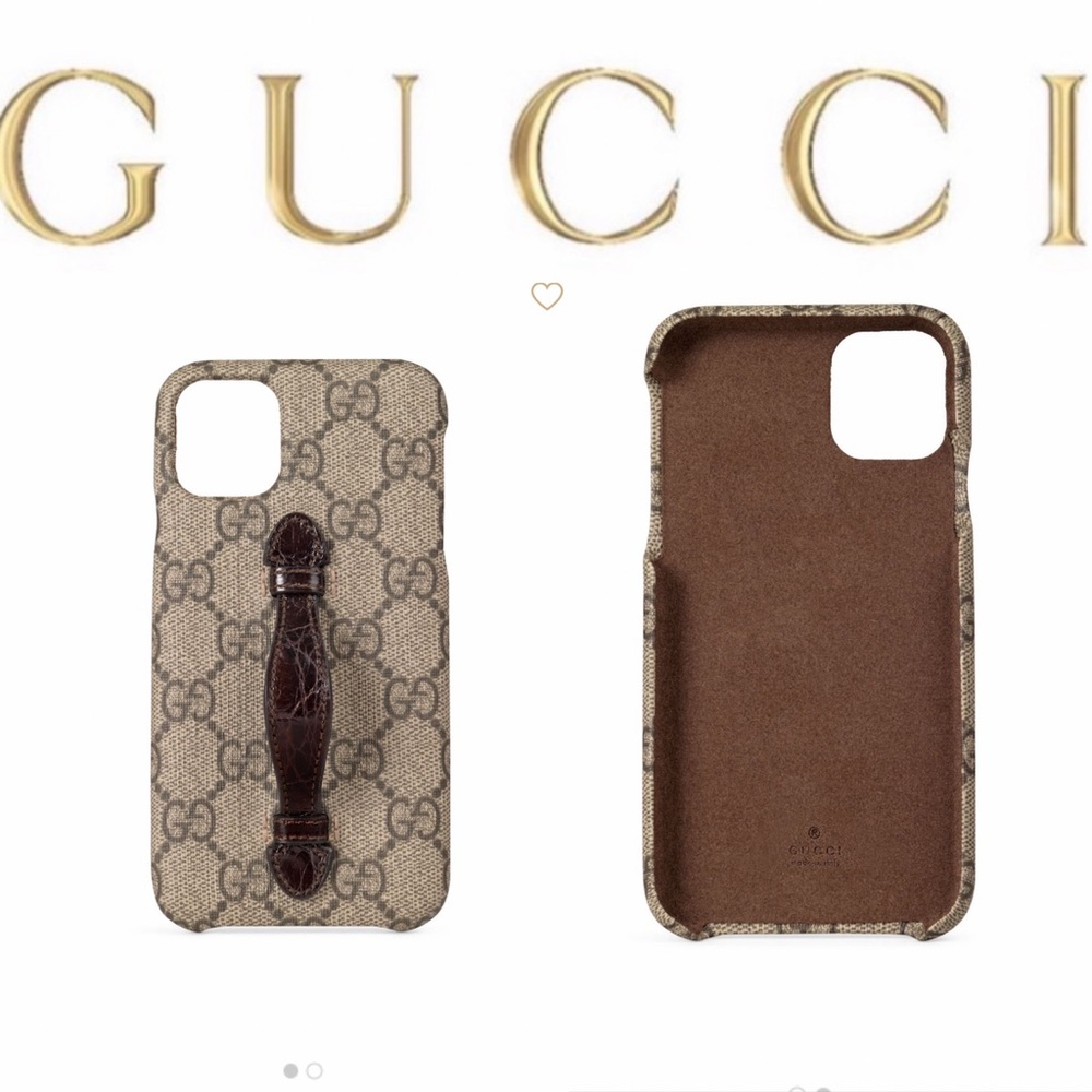 New💕Gucci GG supreme iPhone 11 case